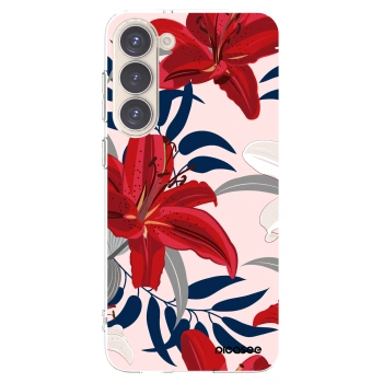Picasee διαφανής θήκη σιλικόνης Samsung Galaxy S23+ 5G - Red Lily