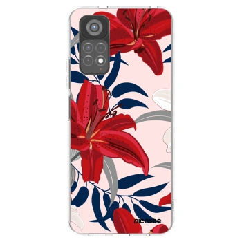 Picasee διαφανής θήκη σιλικόνης Xiaomi Redmi Note 11S 5G - Red Lily