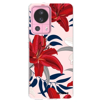 Picasee διαφανής θήκη σιλικόνης Xiaomi 13 Lite - Red Lily