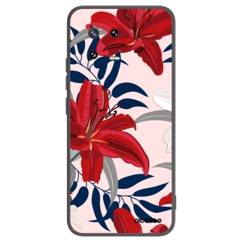 Picasee Μαύρη θήκη σιλικόνης για Xiaomi 13 Pro - Red Lily