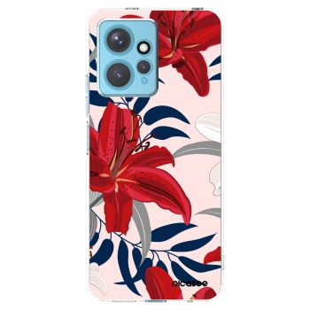 Picasee διαφανής θήκη σιλικόνης Xiaomi Redmi Note 12 4G - Red Lily