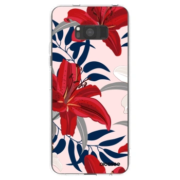 Picasee διαφανής θήκη σιλικόνης Samsung Galaxy S8 G950F - Red Lily