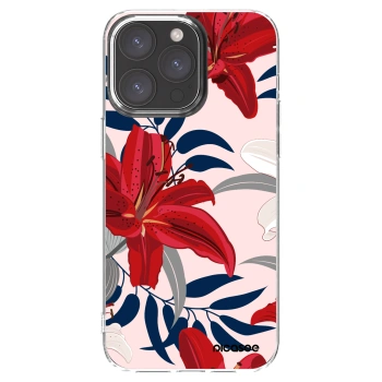 Picasee διαφανής θήκη σιλικόνης Apple iPhone 15 Pro Max - Red Lily