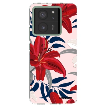 Picasee διαφανής θήκη σιλικόνης Xiaomi 13T Pro - Red Lily
