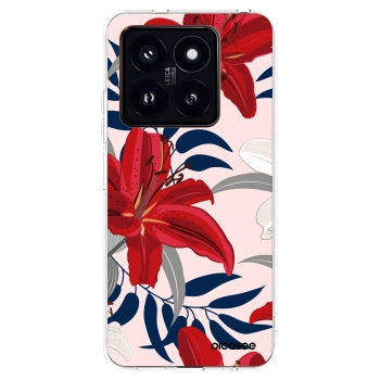 Picasee διαφανής θήκη σιλικόνης Xiaomi 14 Pro - Red Lily