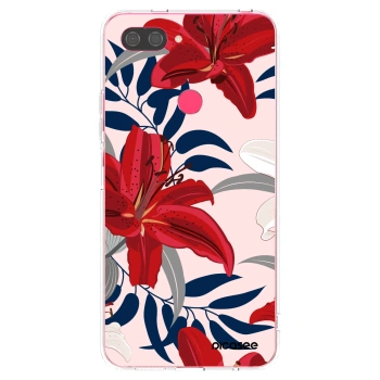Picasee διαφανής θήκη σιλικόνης Xiaomi Mi 8 Lite - Red Lily