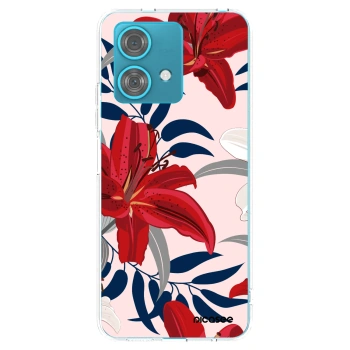 Picasee διαφανής θήκη σιλικόνης Motorola Edge 40 Neo - Red Lily