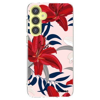 Picasee διαφανής θήκη σιλικόνης Samsung Galaxy A35 5G A356B - Red Lily