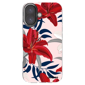Picasee διαφανής θήκη σιλικόνης Apple iPhone 16 - Red Lily