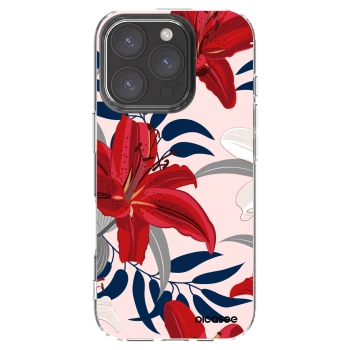 Picasee διαφανής θήκη σιλικόνης Apple iPhone 16 Pro - Red Lily