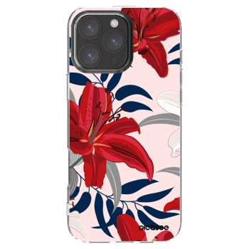 Picasee διαφανής θήκη σιλικόνης Apple iPhone 16 Pro Max - Red Lily