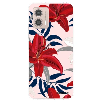 Picasee διαφανής θήκη σιλικόνης Motorola Moto G53 5G - Red Lily