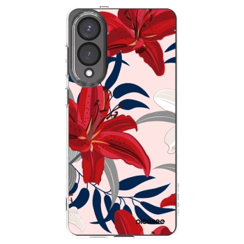 Picasee διαφανής θήκη σιλικόνης Samsung Galaxy S25 Edge 5G - Red Lily