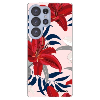 Picasee διαφανής θήκη σιλικόνης Samsung Galaxy S25 Ultra 5G - Red Lily