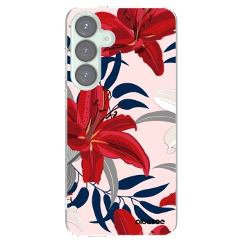 Picasee διαφανής θήκη σιλικόνης Samsung Galaxy S25+ 5G - Red Lily