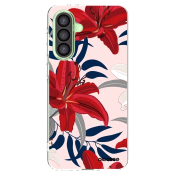 Picasee διαφανής θήκη σιλικόνης Samsung Galaxy A26 5G A266B - Red Lily