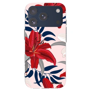 Picasee διαφανής θήκη σιλικόνης Apple iPhone 17 Pro - Red Lily