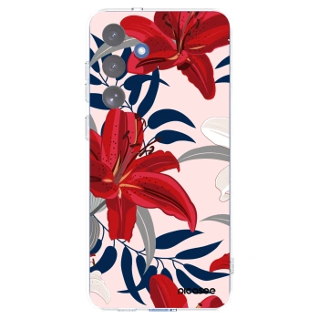 Picasee διαφανής θήκη σιλικόνης Samsung Galaxy S25 FE 5G - Red Lily