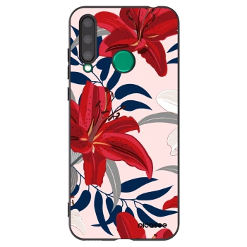 Picasee Μαύρη θήκη σιλικόνης για Honor 20 Lite - Red Lily