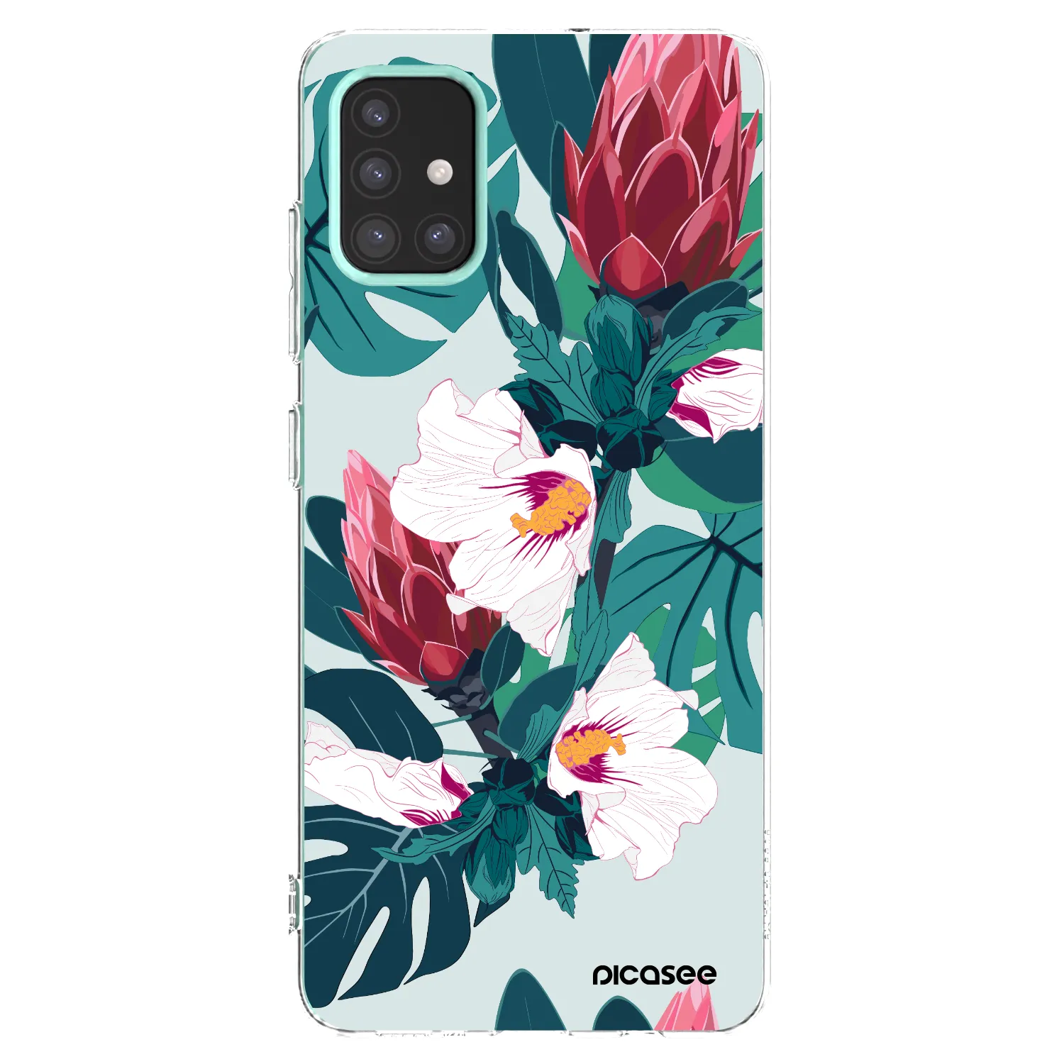 Picasee διαφανής θήκη σιλικόνης Samsung Galaxy M31s - Rhododendron