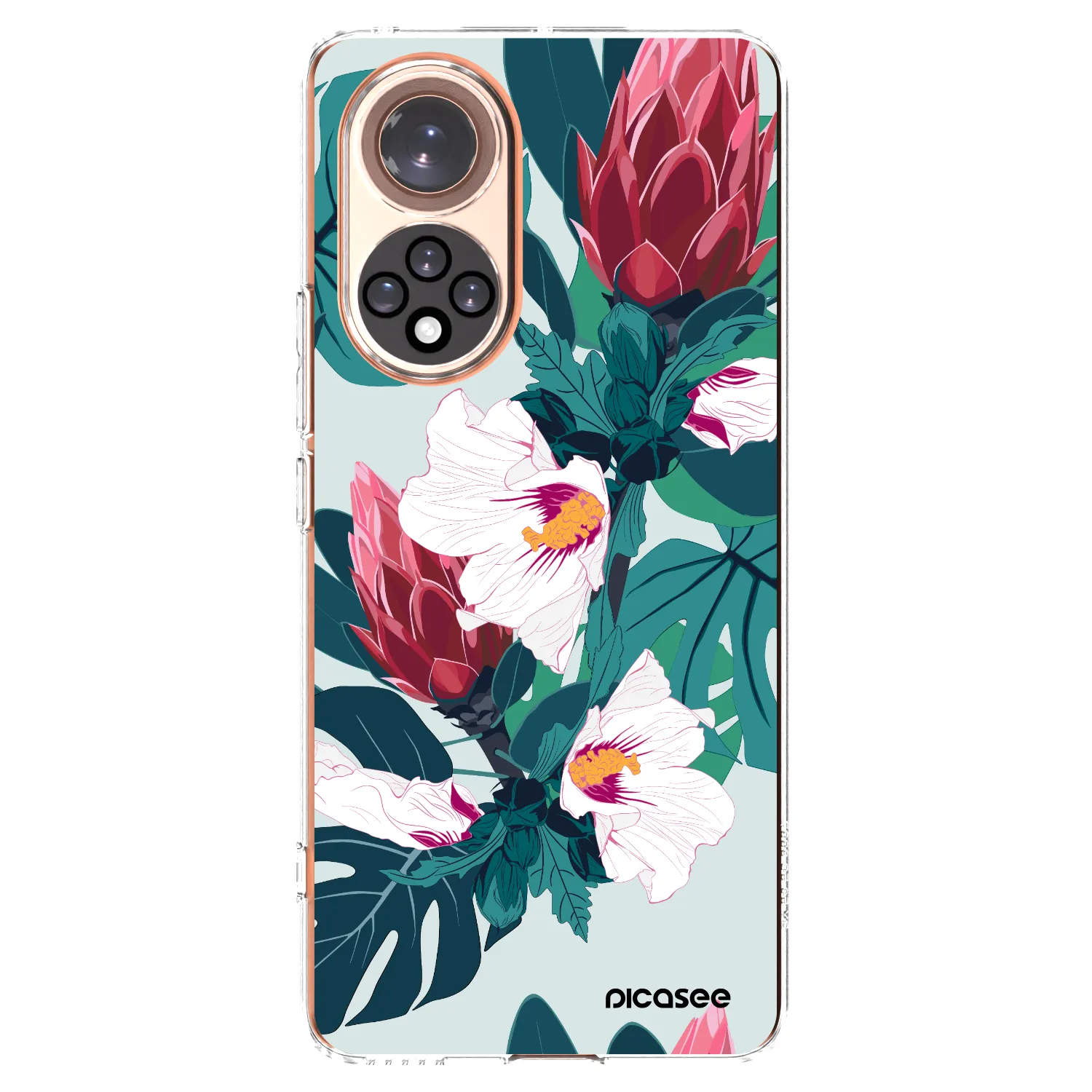 Picasee διαφανής θήκη σιλικόνης Honor 50 5G - Rhododendron