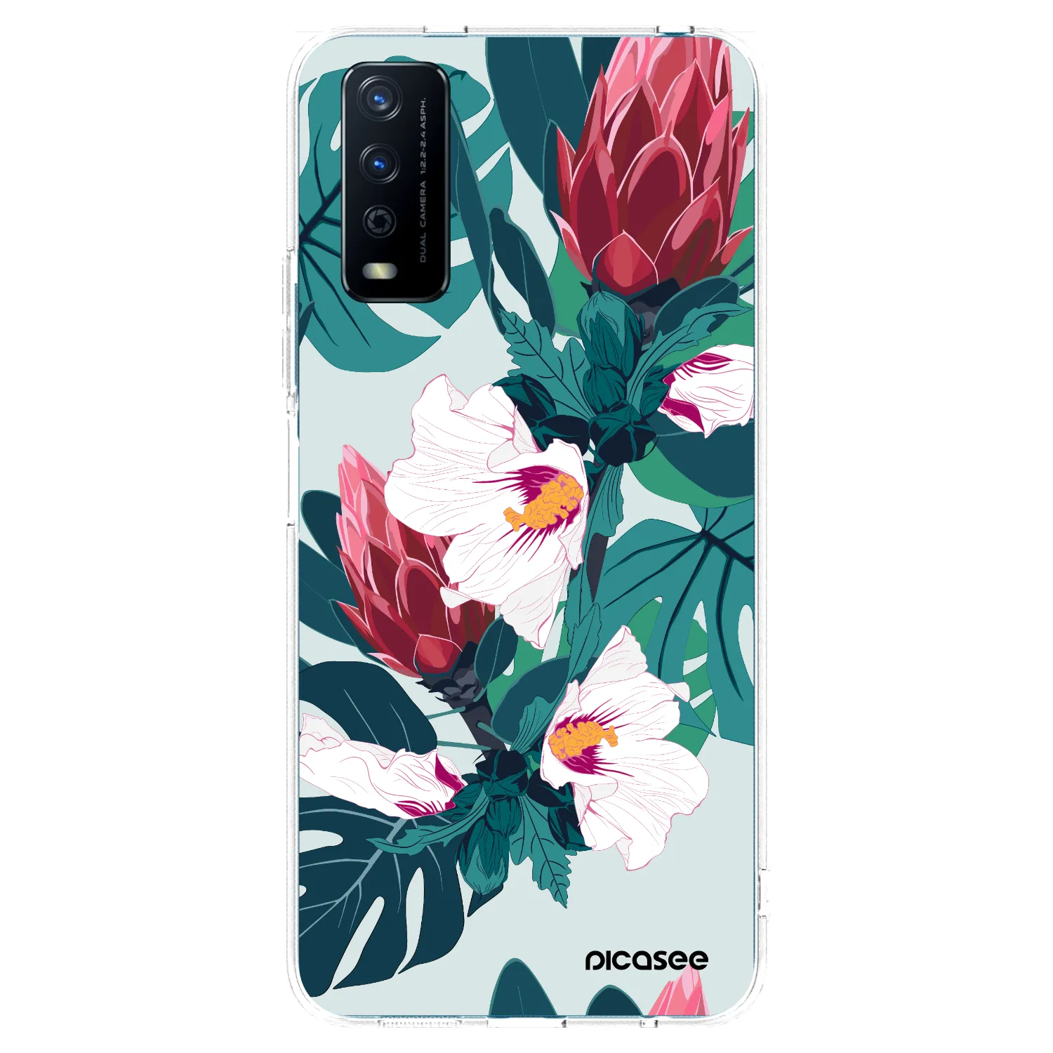 Picasee διαφανής θήκη σιλικόνης Vivo Y11s - Rhododendron