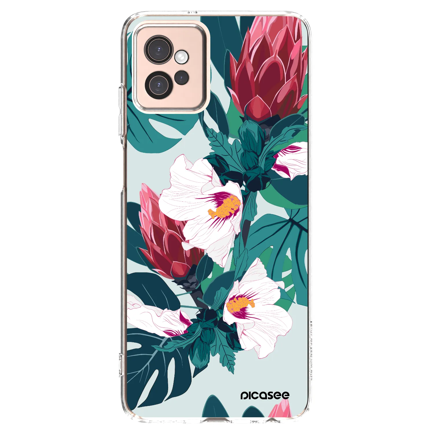 Picasee διαφανής θήκη σιλικόνης Motorola Moto G32 - Rhododendron