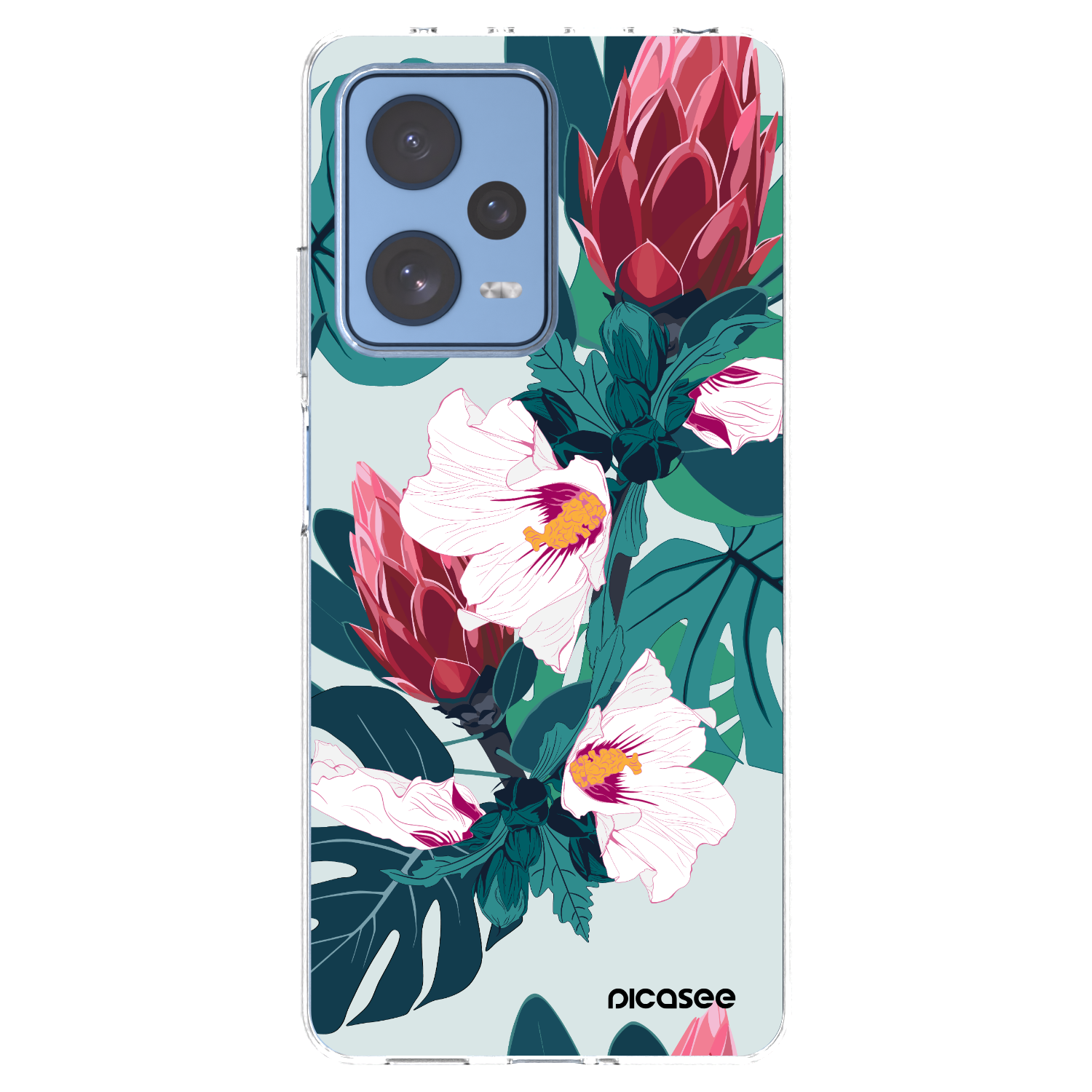 Picasee διαφανής θήκη σιλικόνης Xiaomi Redmi Note 12 Pro 5G - Rhododendron