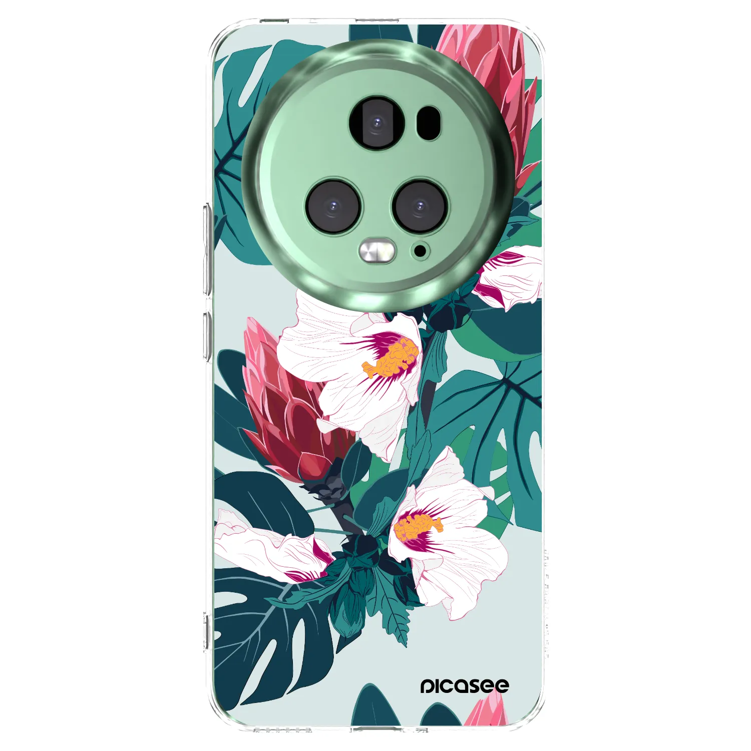 Picasee διαφανής θήκη σιλικόνης Honor Magic5 Pro - Rhododendron