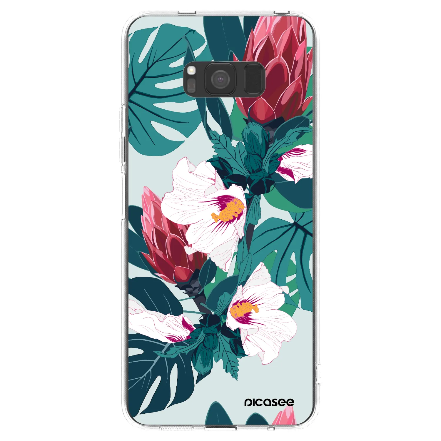 Picasee διαφανής θήκη σιλικόνης Samsung Galaxy S8 G950F - Rhododendron