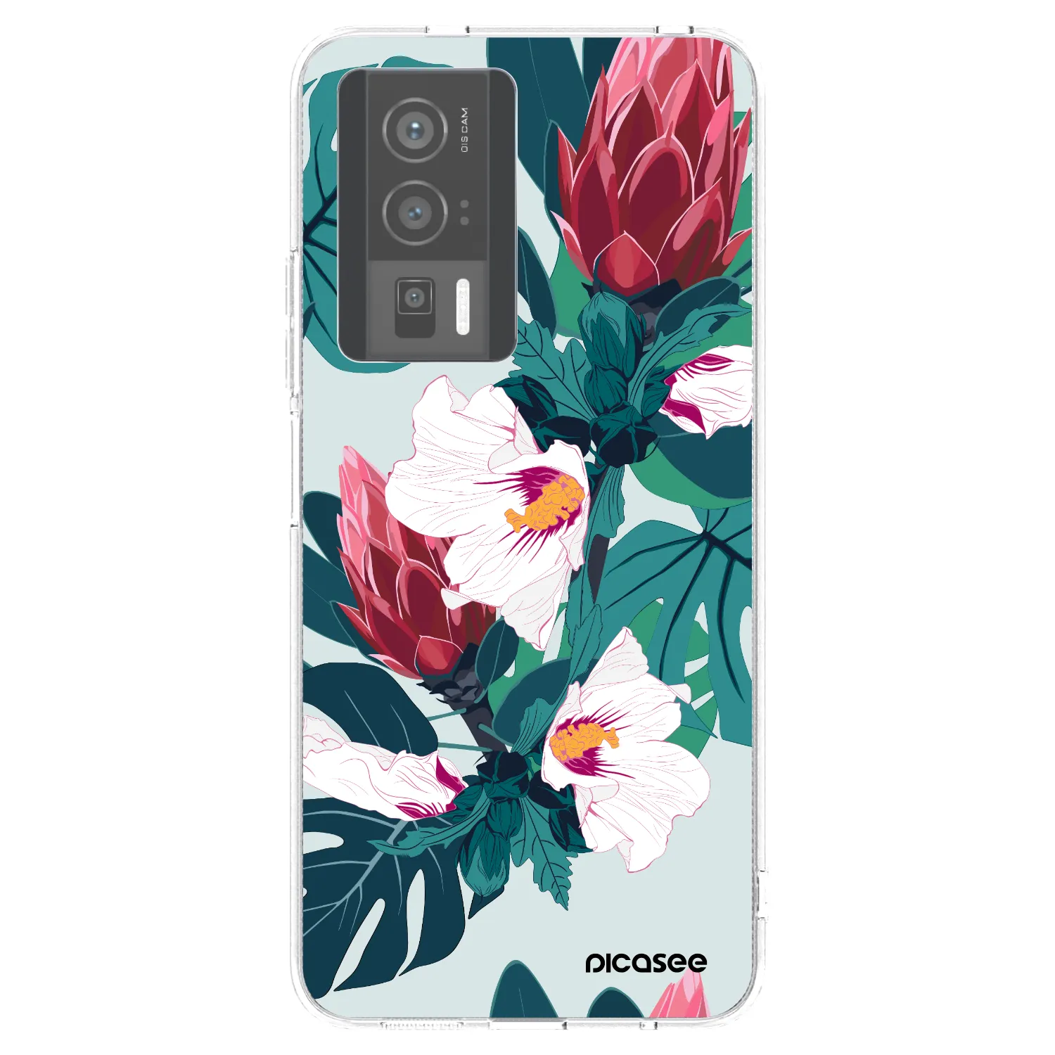 Picasee διαφανής θήκη σιλικόνης Xiaomi Poco F5 Pro 5G - Rhododendron