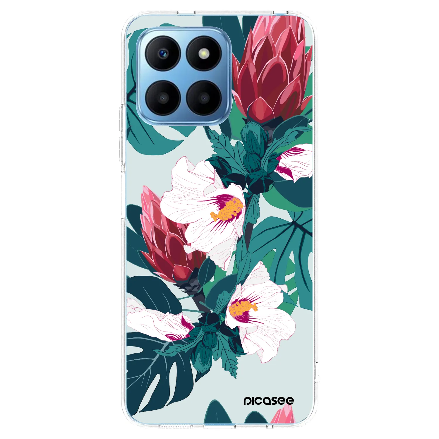 Picasee διαφανής θήκη σιλικόνης Honor 70 Lite - Rhododendron