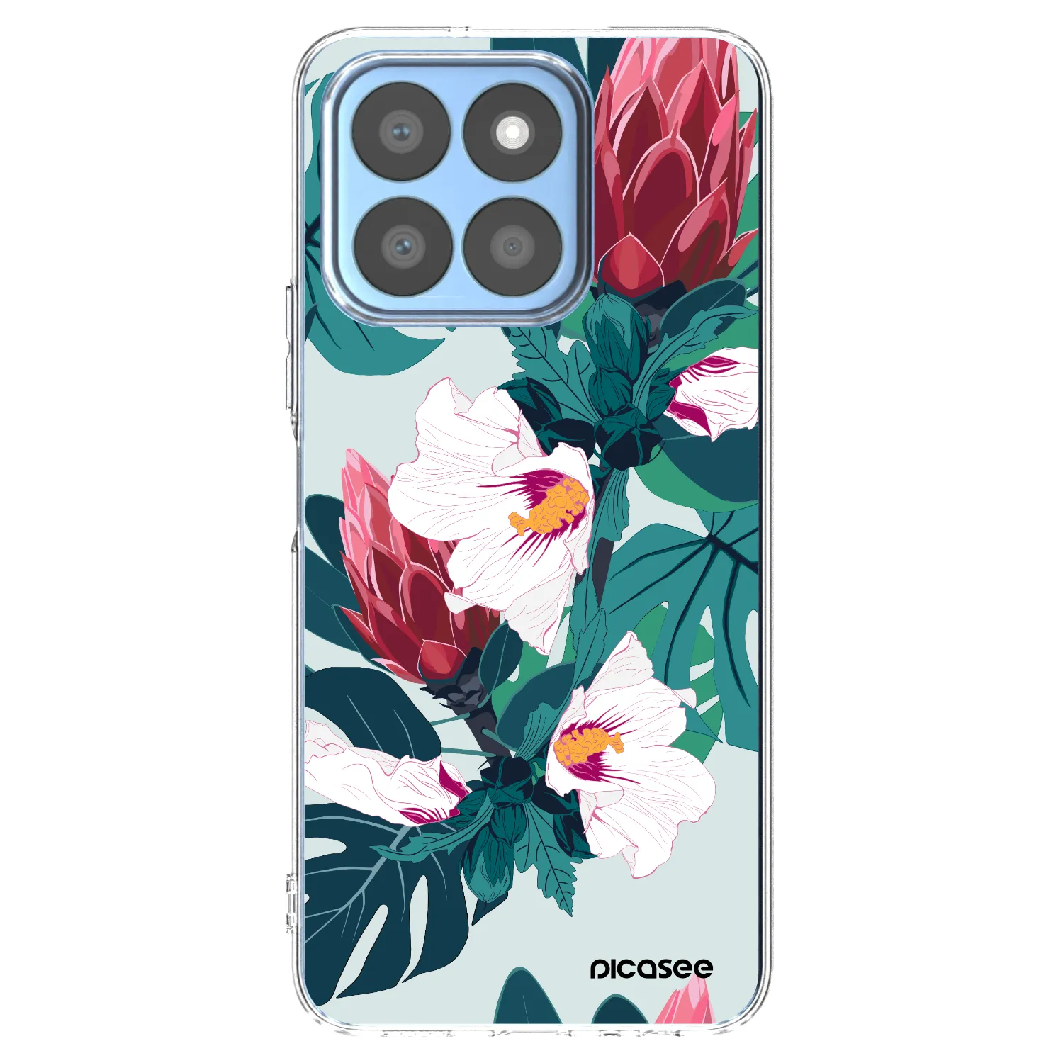 Picasee διαφανής θήκη σιλικόνης Honor X8b - Rhododendron