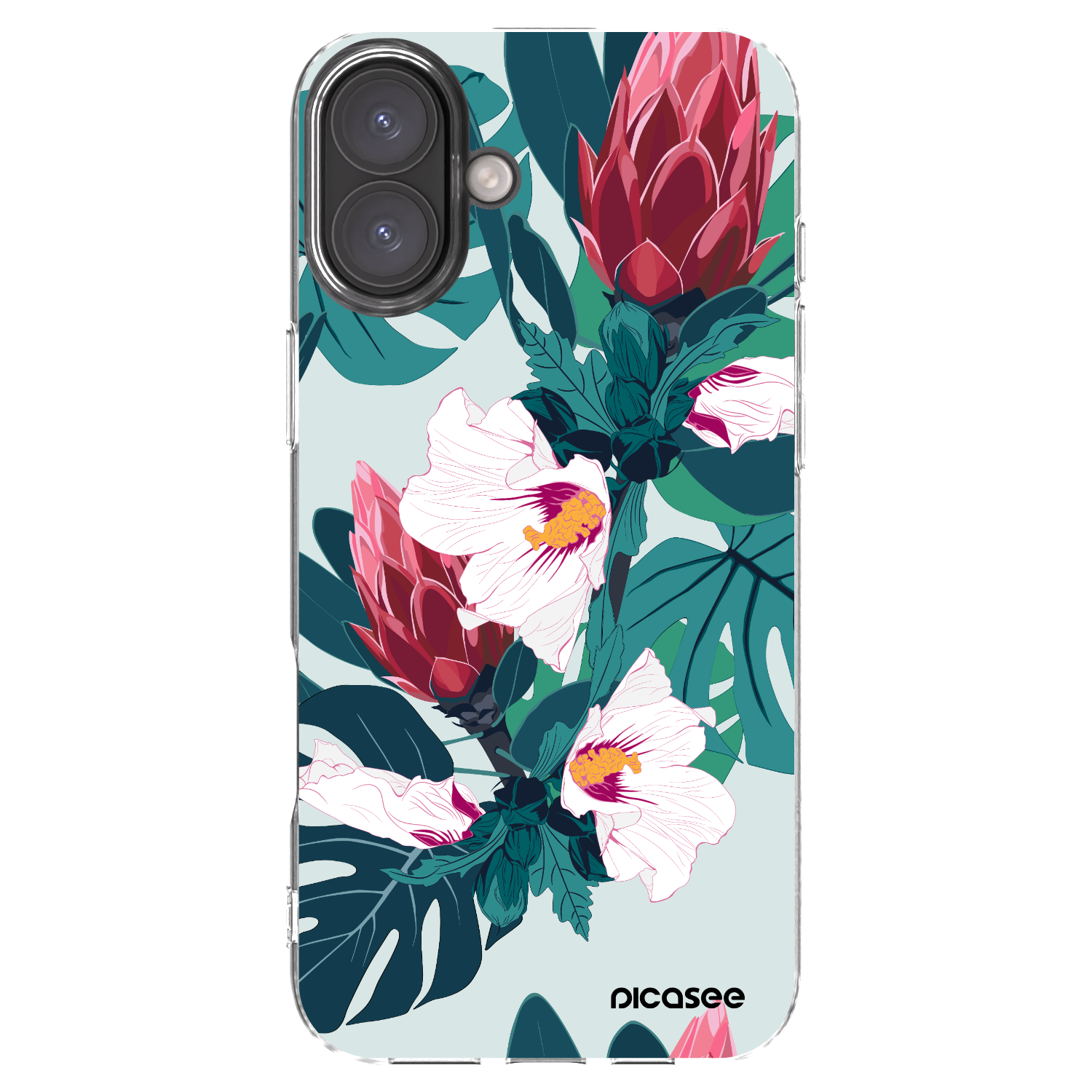 Picasee διαφανής θήκη σιλικόνης Apple iPhone 16 Plus - Rhododendron