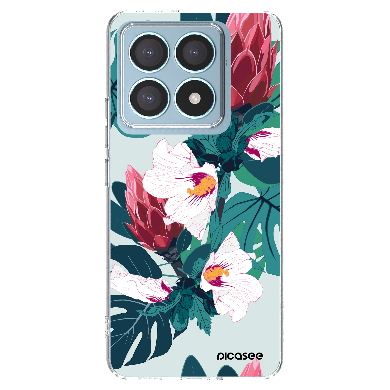 Picasee διαφανής θήκη σιλικόνης Xiaomi 14T Pro - Rhododendron