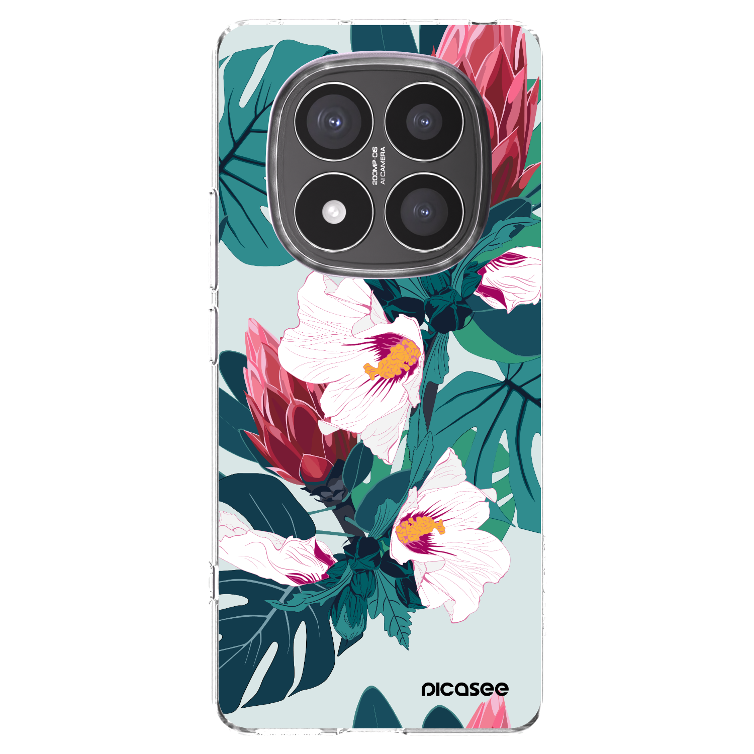 Picasee διαφανής θήκη σιλικόνης Xiaomi Redmi Note 14 Pro+ 5G - Rhododendron