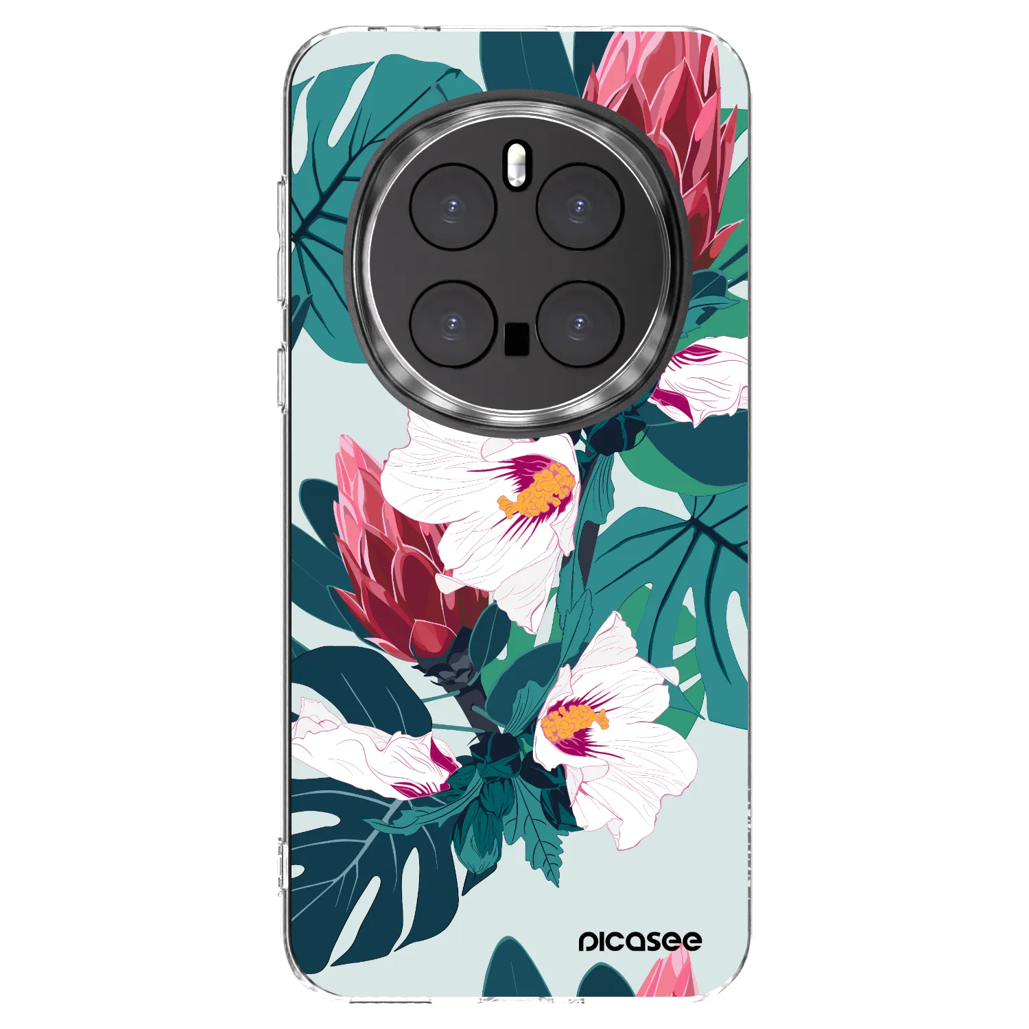 Picasee διαφανής θήκη σιλικόνης Honor Magic7 Pro 5G - Rhododendron