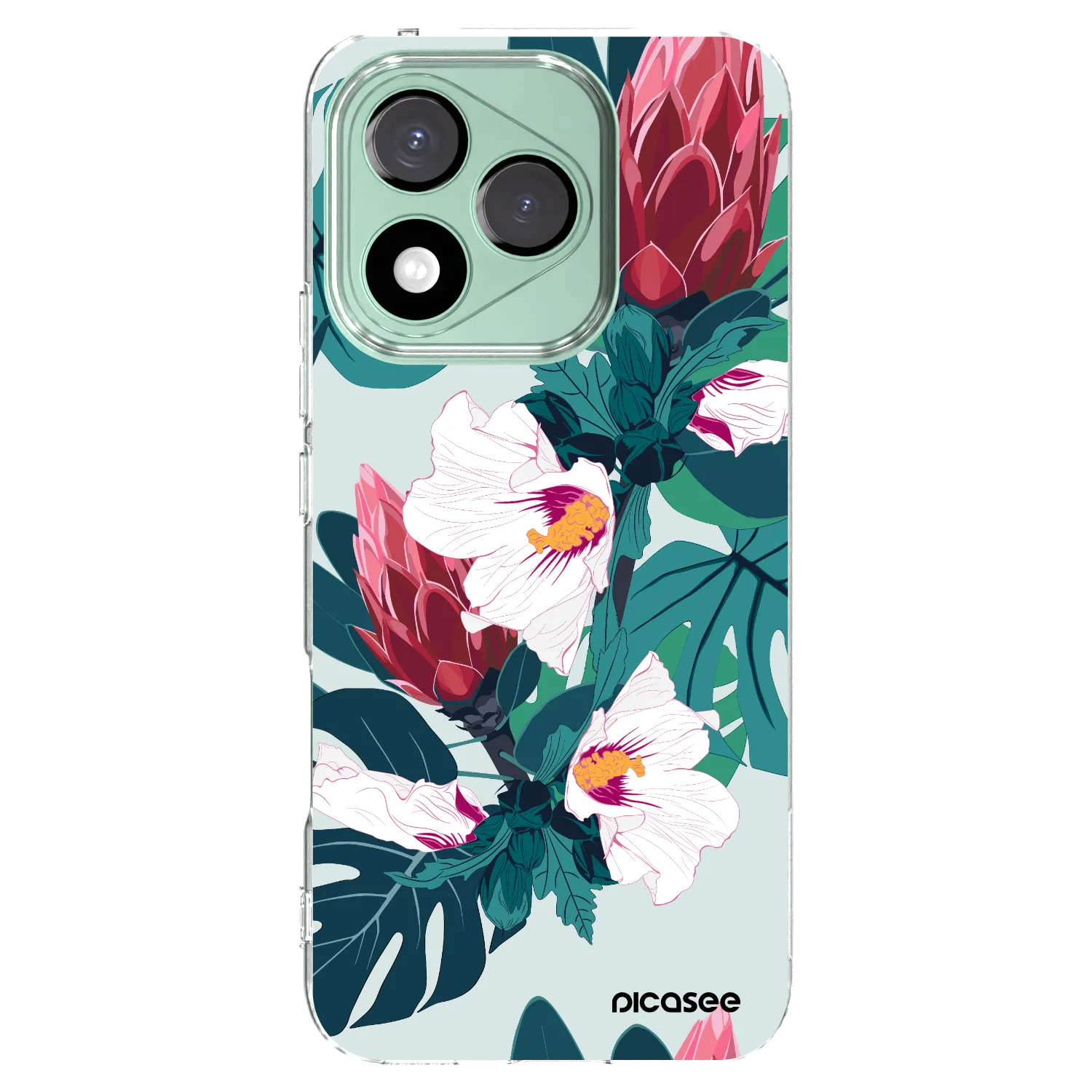 Picasee διαφανής θήκη σιλικόνης Honor 400 Lite 5G - Rhododendron