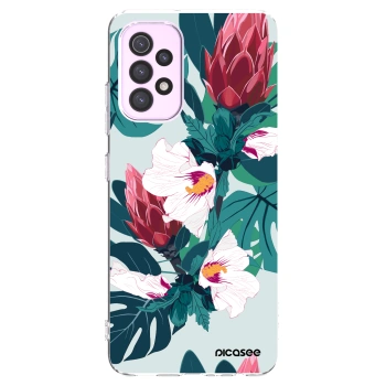 Picasee διαφανής θήκη σιλικόνης Samsung Galaxy A32 5G A326B - Rhododendron