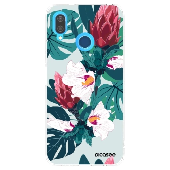 Picasee διαφανής θήκη σιλικόνης Huawei P20 Lite - Rhododendron