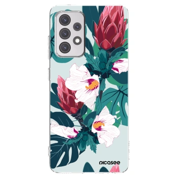 Picasee διαφανής θήκη σιλικόνης Samsung Galaxy A52s 5G A528B - Rhododendron
