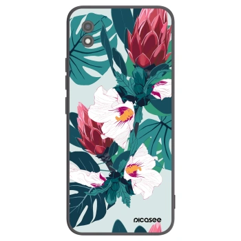 Picasee Μαύρη θήκη σιλικόνης για Realme C11 (2021) - Rhododendron