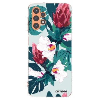 Picasee διαφανής θήκη σιλικόνης Samsung Galaxy A13 4G A135 - Rhododendron