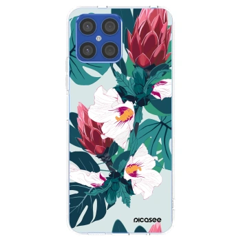 Picasee διαφανής θήκη σιλικόνης Honor X8 4G - Rhododendron
