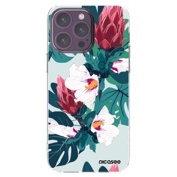 Picasee διαφανής θήκη σιλικόνης Apple iPhone 14 Pro Max - Rhododendron