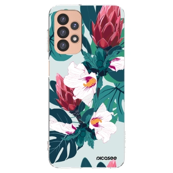 Picasee διαφανής θήκη σιλικόνης Samsung Galaxy A23 A236B 5G - Rhododendron