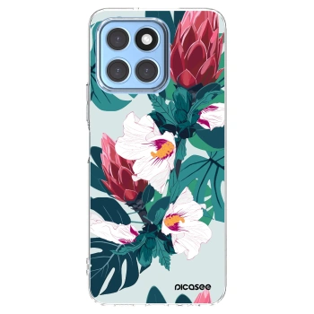 Picasee διαφανής θήκη σιλικόνης Honor X8 5G - Rhododendron