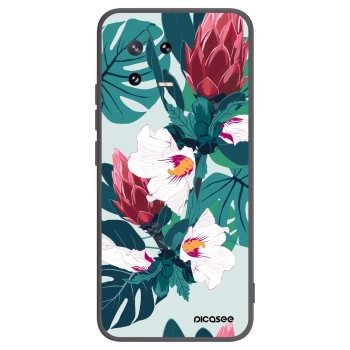 Picasee Μαύρη θήκη σιλικόνης για Xiaomi 13 Pro - Rhododendron