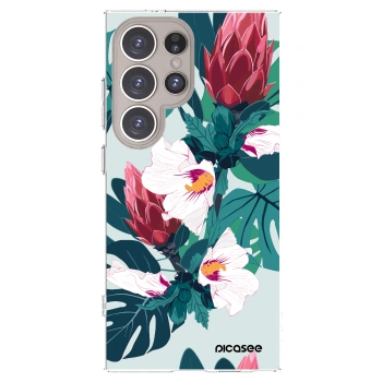 Picasee διαφανής θήκη σιλικόνης Samsung Galaxy S24 Ultra S928B 5G - Rhododendron