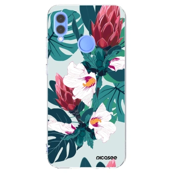 Picasee διαφανής θήκη σιλικόνης Honor 10 Lite - Rhododendron
